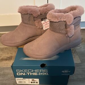 Skechers Pink Fur-Lined Boots